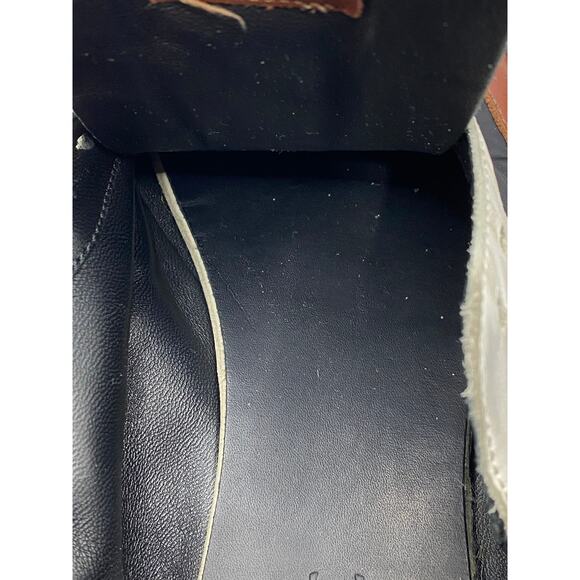 LOEWE Women's Navy-White Printed Suede Leather Ballet Runner Sneakers SZ 38(US8) - Picture 13 of 14